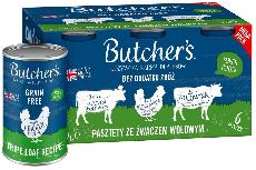 Šlapias šunų maistas Butchers Original Tripe Megapack Mix, jautiena/vištiena, 0.4 kg, 6 vnt.