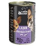 Šlapias šunų maistas Certech Super Beno Lamb & Chicken Livers, 0.415 kg