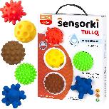 Sensorinis kamuoliukas, formos ir spalvos Tullo Sensory Shapes, įvairių spalvų, 5 vnt.