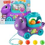 Lavinimo žaislas Mattel Fisher Price Poppin Triceratops, EN, violetinė