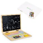 Lavinimo žaislas EcoToys Magnetic Educational Blackboard Laptop, įvairių spalvų