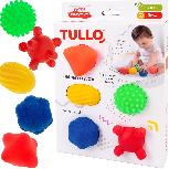 Sensorinis kamuoliukas, formos ir spalvos Tullo Sensory Balls, 5 vnt.