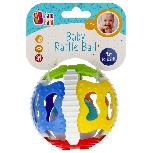 Sensorinis kamuoliukas BamBam Baby Rattle Ball, įvairių spalvų