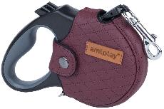 Automatinis pavadėlis Amiplay Cambridge, raudonas, XL 5m