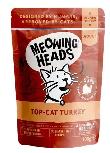 Šlapias kačių maistas Meowing Heads Top Cat Turkey, kalakutiena, 0.1 kg