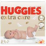 Sauskelnės Huggies Extra Care, 2 dydis, 3 - 6 kg, 82 vnt.