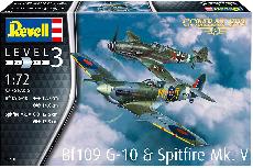 Konstruktorius Revell Combat Set BF109G-10 & Spitf ire MK V 03710, plastikas