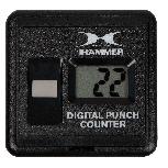 Treniruočių priedas, elektroninis smūgių skaitiklis Hammer Digital Punch Counter, juoda