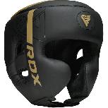 Bokso šalmas RDX Head Guard F6 HGR-F6MGL-L, aukso/juoda, L