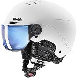 Slidinejimo šalmo ir akinių rinkinys Uvex Rocket JR Visor, baltas, 54-58 cm