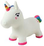 Šokinėjimo kamuolys Gerardos Toys, 36 cm, balta/rožinė