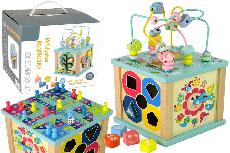 Lavinimo žaislas Lean Toys Multi Function Bead Box, 31 cm, įvairių spalvų