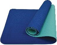 Kilimėlis fitnesui ir jogai Schildkrot Fitness Bicolor Bicolor Navy/Mint 960067, tamsiai mėlyna/žalia, 180 cm x 61 cm x 0.4 cm