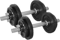 Svarmenų rinkinys Tunturi Dumbbell Set, 20 kg