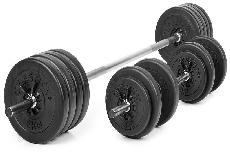 Svarmenų rinkinys Gymstick Vinyl Barbell & Dumbbell Set, 60 kg