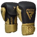 Bokso pirštinės RDX Mark Pro Sparring Tri Lira 2, aukso, 10 oz