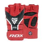 MMA pirštinės RDX Sports Aura Plus T-17, juoda/raudona, S