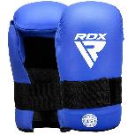 Bokso pirštinės RDX Sports Wako T1 WML-T1U-L, juoda/mėlyna, L