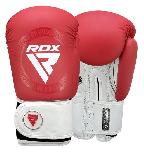 Bokso pirštinės RDX Sports Wako T1, balta/raudona, 18 oz