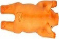 Žaislas šuniui Duvo Squeaking Pig, 24 cm, oranžinis, M