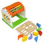 Lavinimo žaislas Wader Educational Sorter House, 17.5 cm, įvairių spalvų