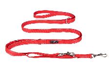 Reguliuojamas pavadėlis Amiplay Reflective 8in1, raudona, L