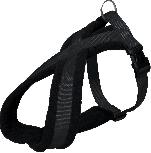 Reguliuojamos petnešos šunims Trixie Premium Touring, juoda, 400 - 600 mm x 20 mm, S/M