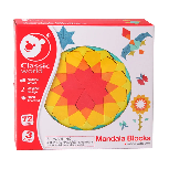 Edukacinė dėlionė, mandala Classic World Montessori, įvairių spalvų, 72 vnt.