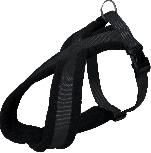 Reguliuojamos petnešos šunims Trixie Premium Touring, juoda, 450 - 700 mm x 25 mm, M