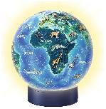 3D dėlionė Ravensburger Earth with Light Night Edition, įvairių spalvų, 76 vnt.