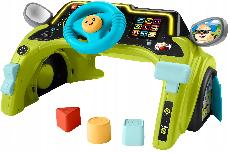 Edukacinis vairas, formelių rūšiuoklė Fisher Price Laugh & Learn Little Driver, žalia