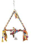 Žaisliukas paukščiams Flamingo Hanger Rope, 33 cm x 5 cm x 47 cm