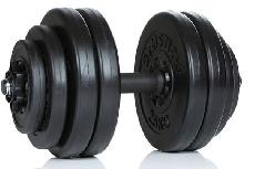 Svarmenų rinkinys Gymstick Vinyl Dumbbell Set, 15 kg