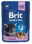 Šlapias kačių maistas Brit Premium By Nature Kitten White Fish, žuvis, 0.1 kg