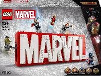 Konstruktorius LEGO® Marvel MARVEL logotipas ir minifigūrėlės 76313, 931 vnt.