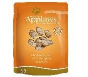 Šlapias kačių maistas Applaws Chicken Breast with Pumpkin in Broth, vištiena, 0.07 kg