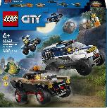 Konstruktorius LEGO® City Off-Road Police Car Chase 60449, 467 vnt.