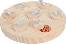 Dubenėlis maitinimui Zolux Neolife Wooden plate for rabbit treats, 23 cm x 23 cm x 3 cm