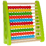 Mediniai skaitliukai Learning, 27 cm, įvairių spalvų