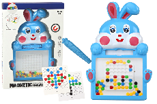 Magnetinė piešimo lenta, triušis Lean Toys, 3 cm, mėlyna