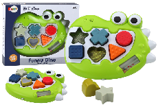 Formelių rūšiuoklė, krokodilas Lean Toys Funny, 6 cm, žalia/įvairių spalvų, 7 vnt.