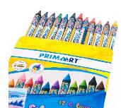 Kreidelės Prima Art Coloured Lead Crayons, 12 vnt.
