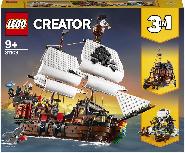 Konstruktorius LEGO® Creator 3 v 1 Piratų laivas 31109