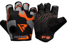 Pirštinės be pirštų RDX F6, juoda/oranžinė, XL