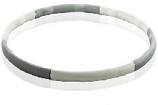 Gimnastikos lankas Gymstick Joined Hula Hoop, 100 cm, 1.2 kg, pilka