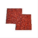 Guminė grindų danga žaidimų aikštelėms 4IQ Rubber Mat, 50 cm x 50 cm x 2 cm, raudona