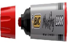 Permanentinis žymeklis Bic 8209243, 1.7 mm, raudona