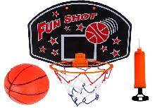 Krepšinio rinkinys su kamuoliu Fun Shot, juoda/oranžinė