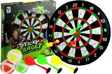 Žaislinė dartų lenta Sticky Target, įvairių spalvų