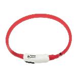 Antkaklis Flamingo Visio Light, 20 - 35 cm x 5 mm, raudona